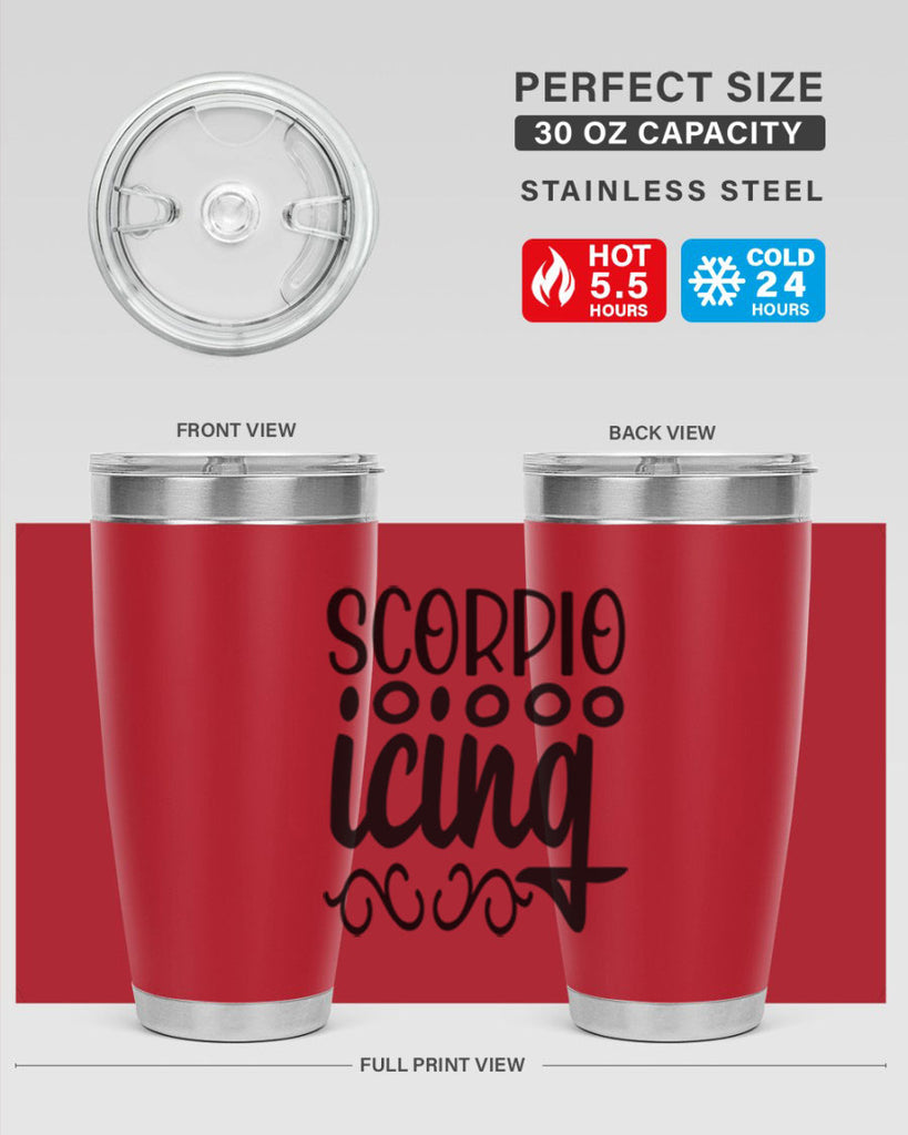scorpio icing 441#- zodiac- Tumbler