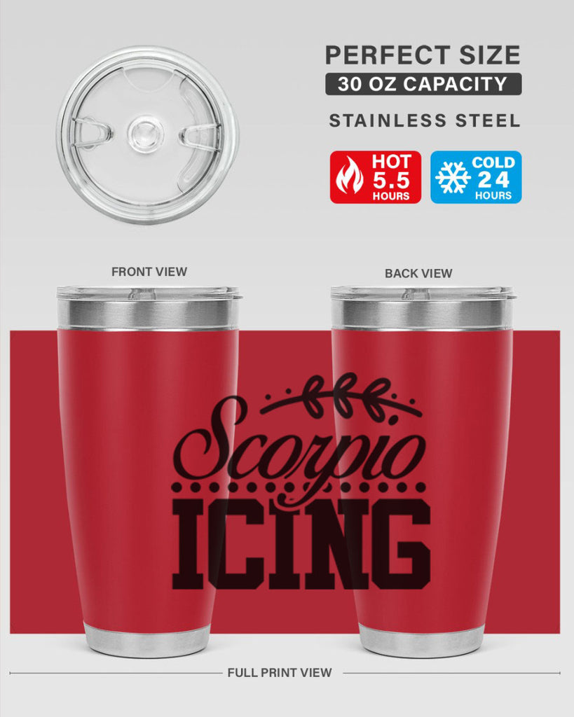 scorpio icing 442#- zodiac- Tumbler
