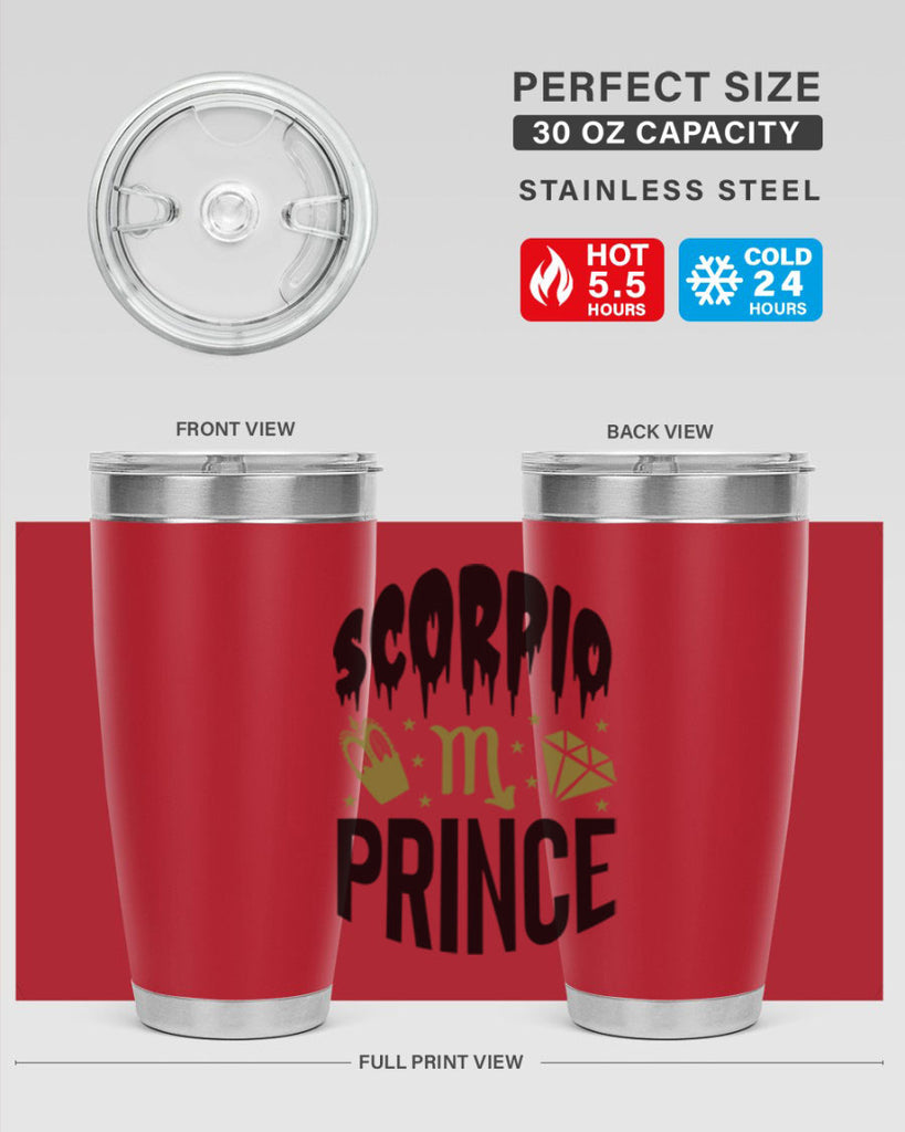 scorpio prince 445#- zodiac- Tumbler