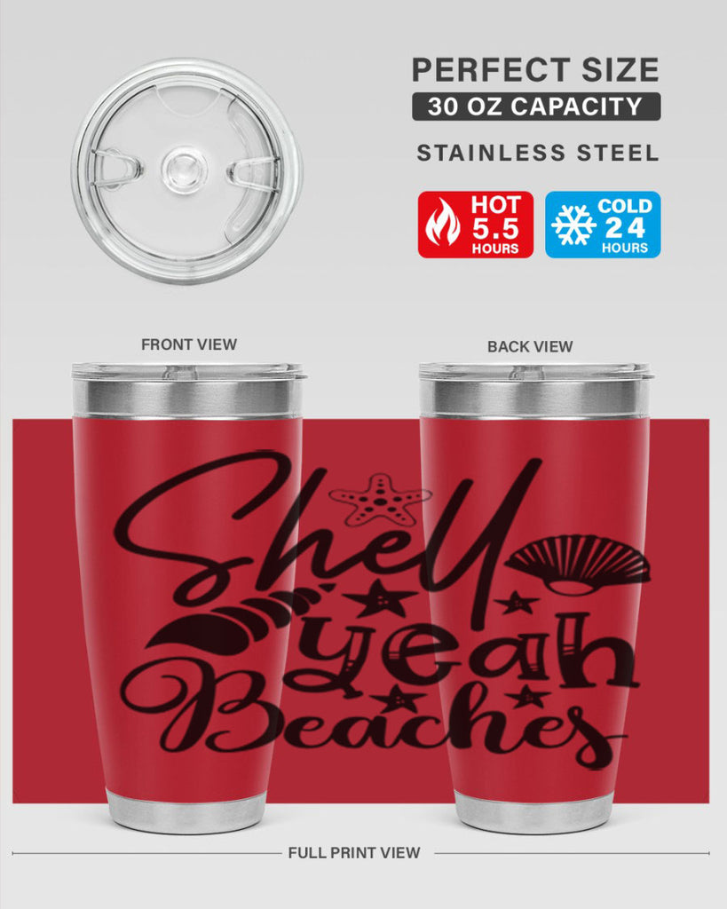 shell yeah beaches Style 75#- summer- Tumbler