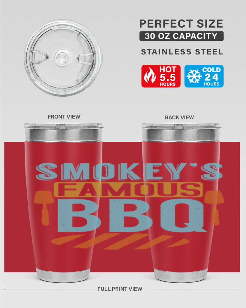 smokeys famous bbq 11#- bbq- Tumbler