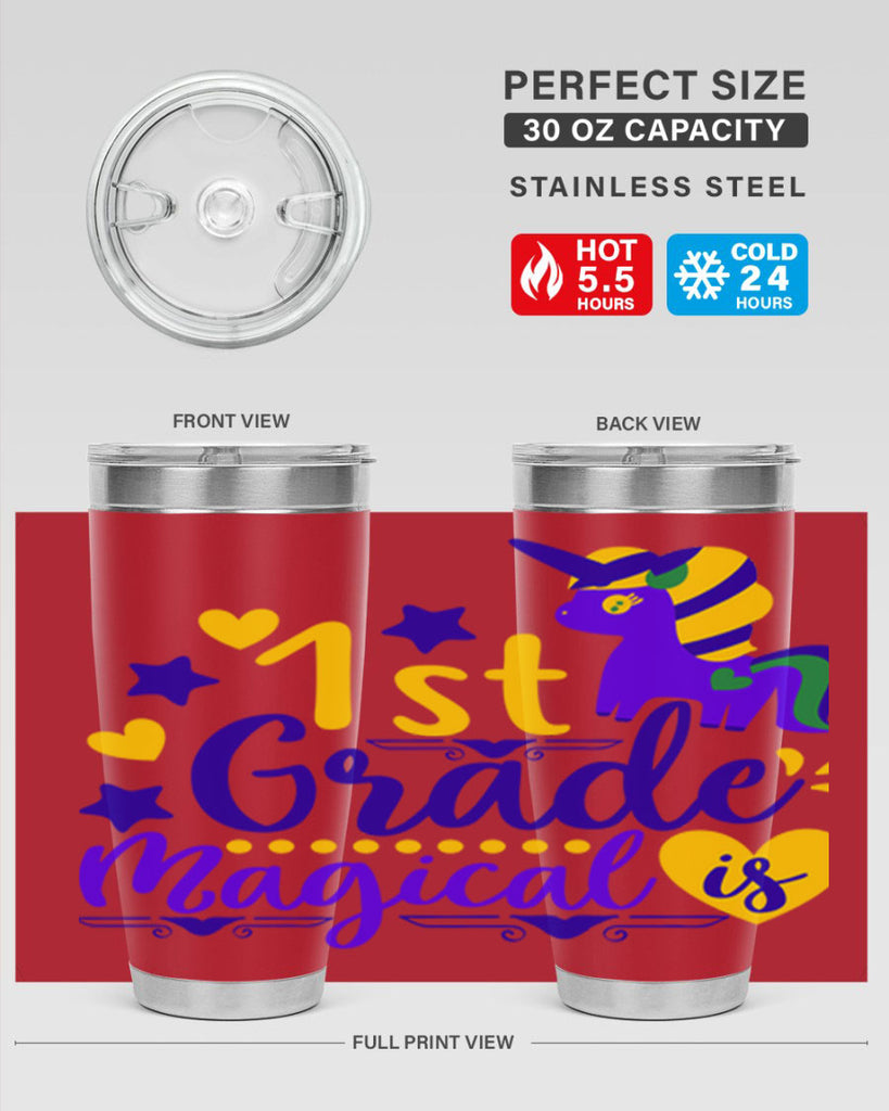 st grade magical 63#- mardi gras- Tumbler