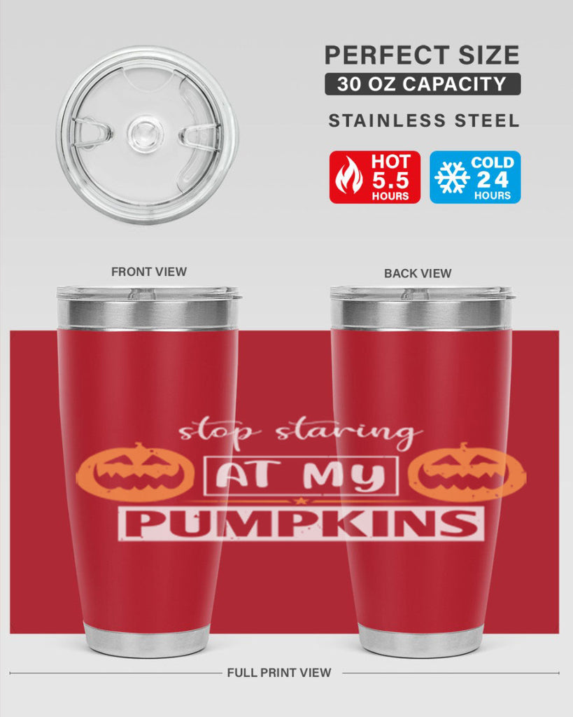 stop staring at my pumpkins 131#- halloween- Tumbler