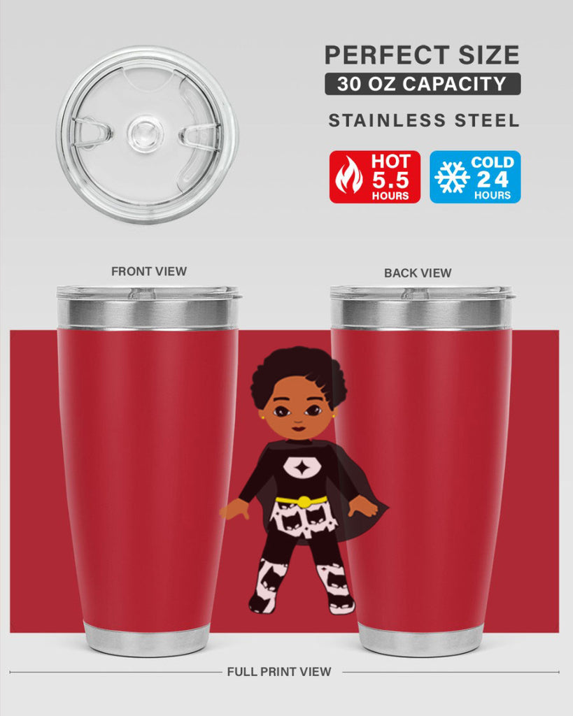 super kid 11#- black men - boys- tumbler