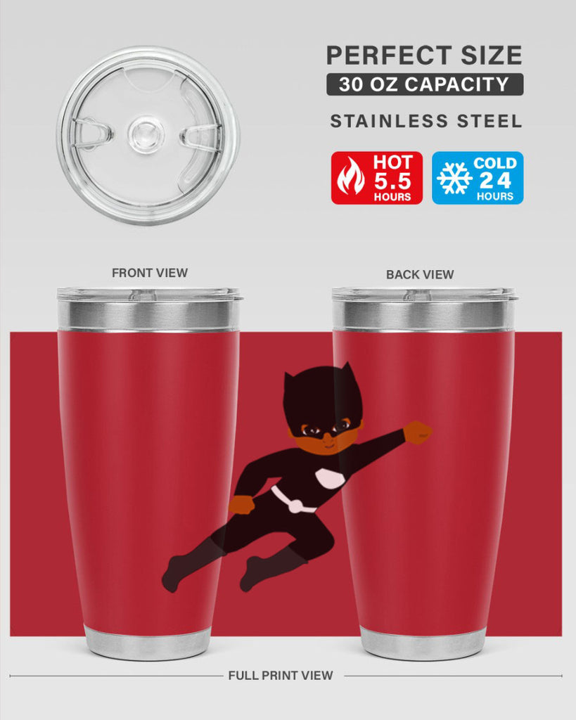 super kid 12#- black men - boys- tumbler