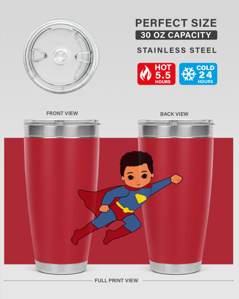 super kid 15#- black men - boys- tumbler