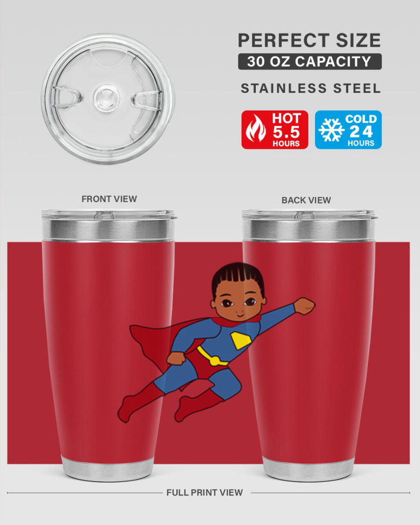 super kid 1#- black men - boys- tumbler