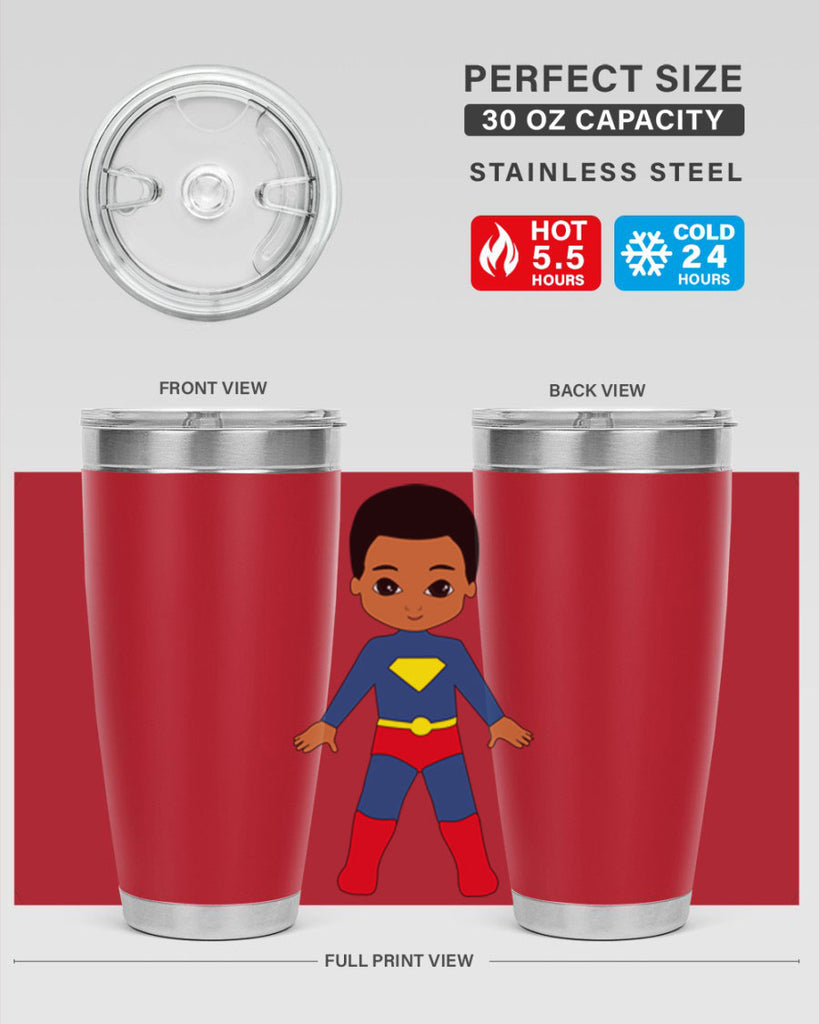 super kid 2#- black men - boys- tumbler