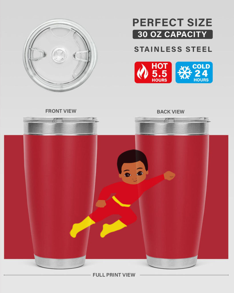 super kid 4#- black men - boys- tumbler
