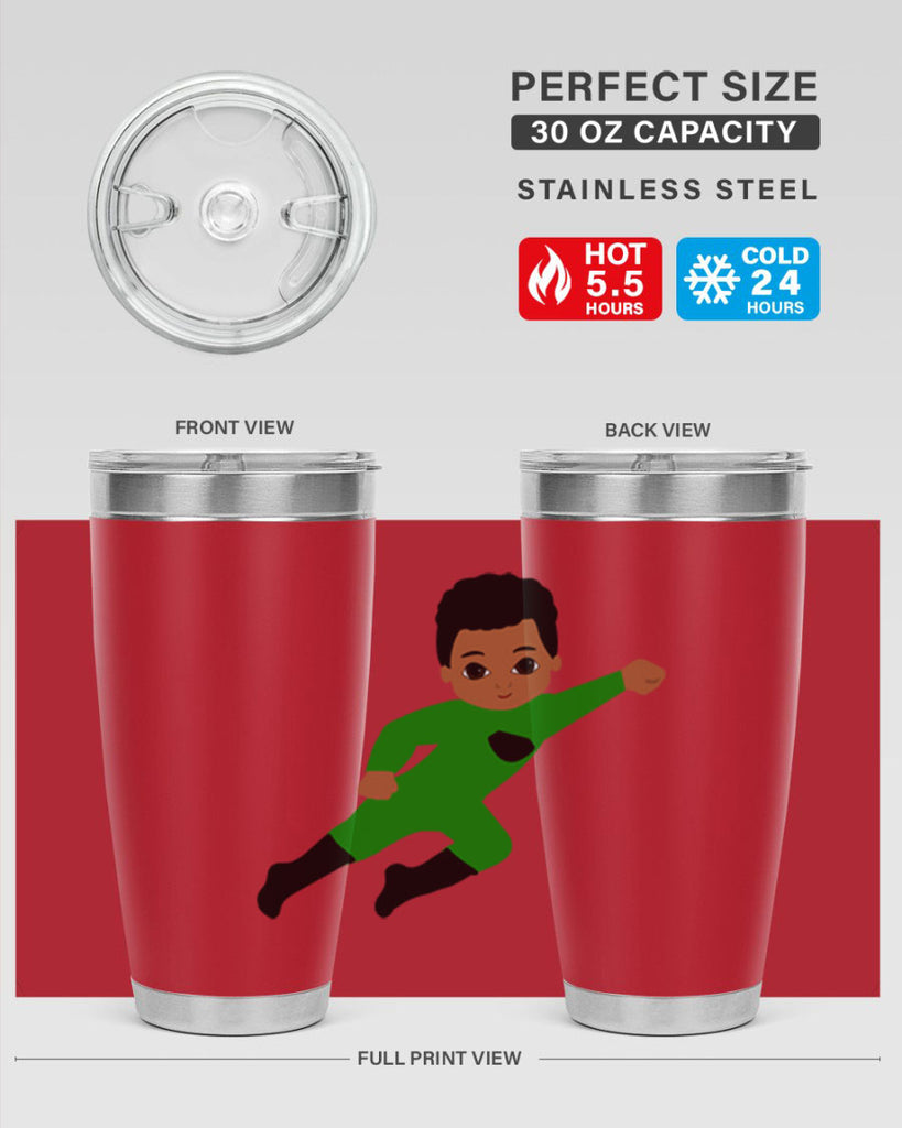 super kid 6#- black men - boys- tumbler
