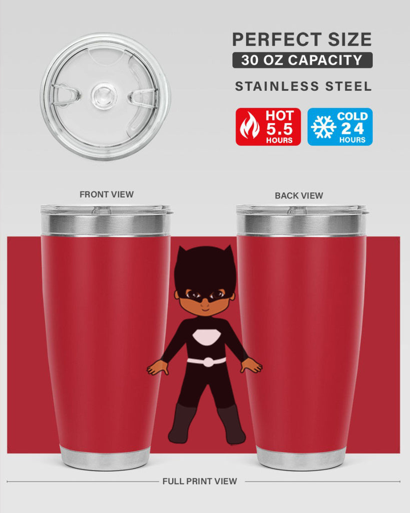 super kid 8#- black men - boys- tumbler
