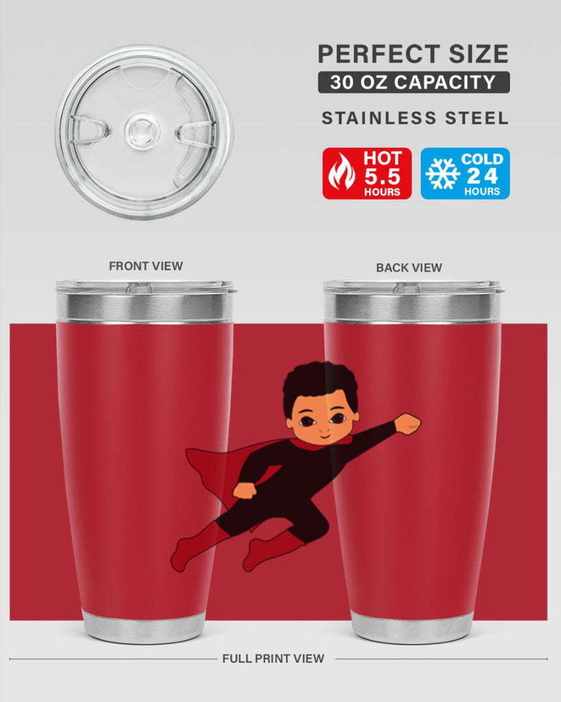 super kid 9#- black men - boys- tumbler