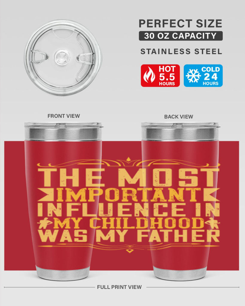 the most important influence in my childhood was my father 16#- Parents Day- Tumbler