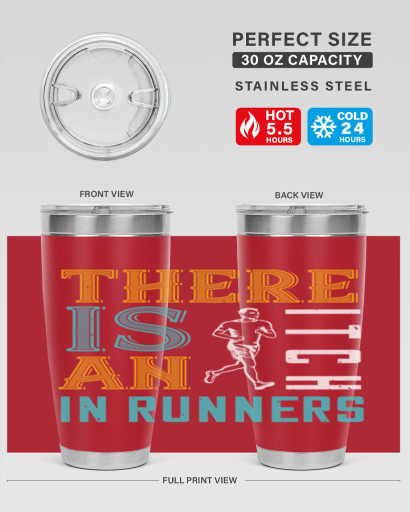 there is an itch in runners 9#- running- Tumbler