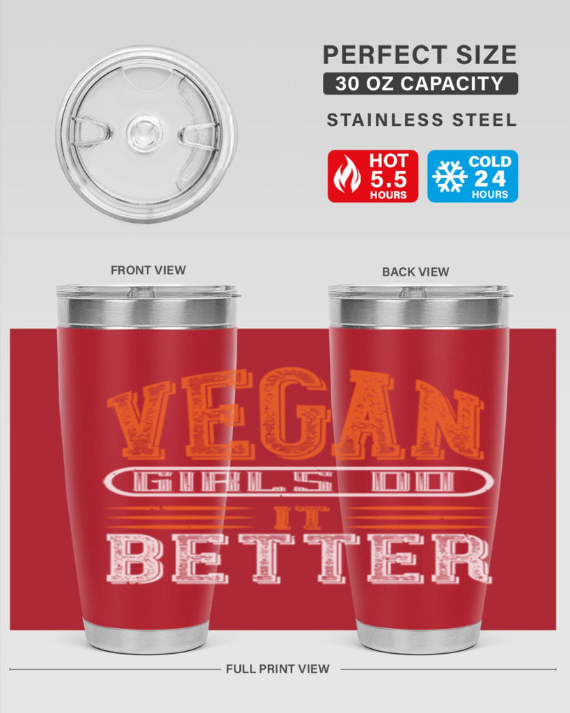 vegan girls do it better 115#- vegan- Tumbler