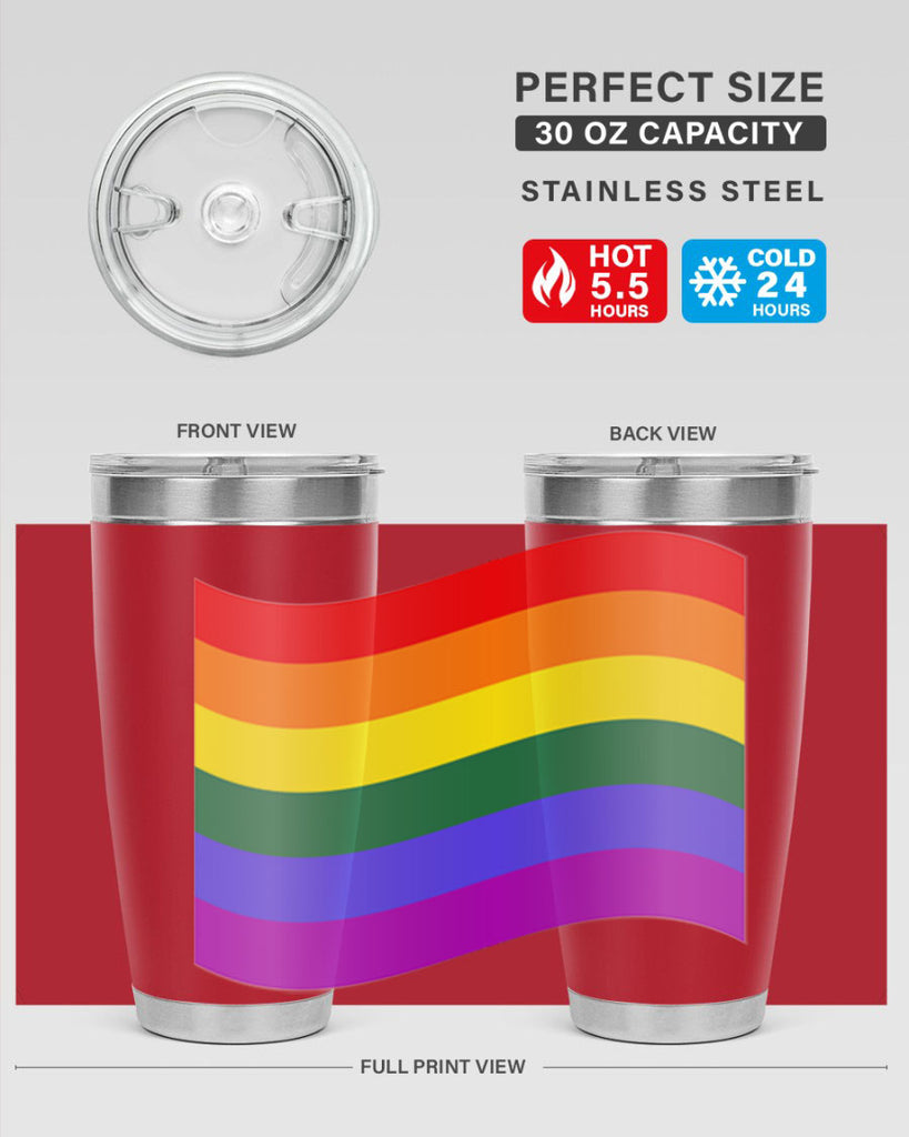 wavy rainbow flag 1#- lgbt- Tumbler