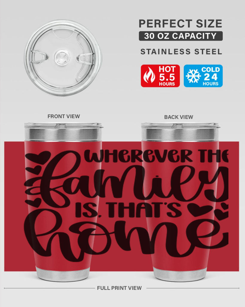 wherever the family is thats home 1#- home- Tumbler