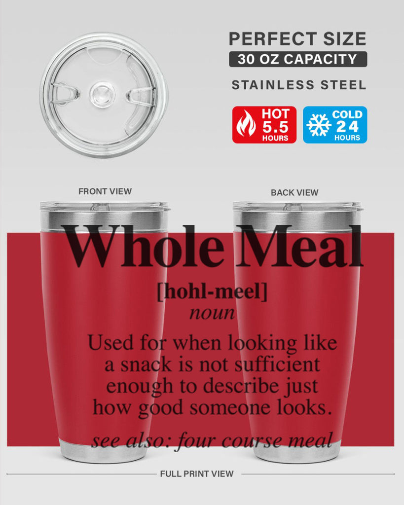 whole meal 10#- black words phrases- Cotton Tank