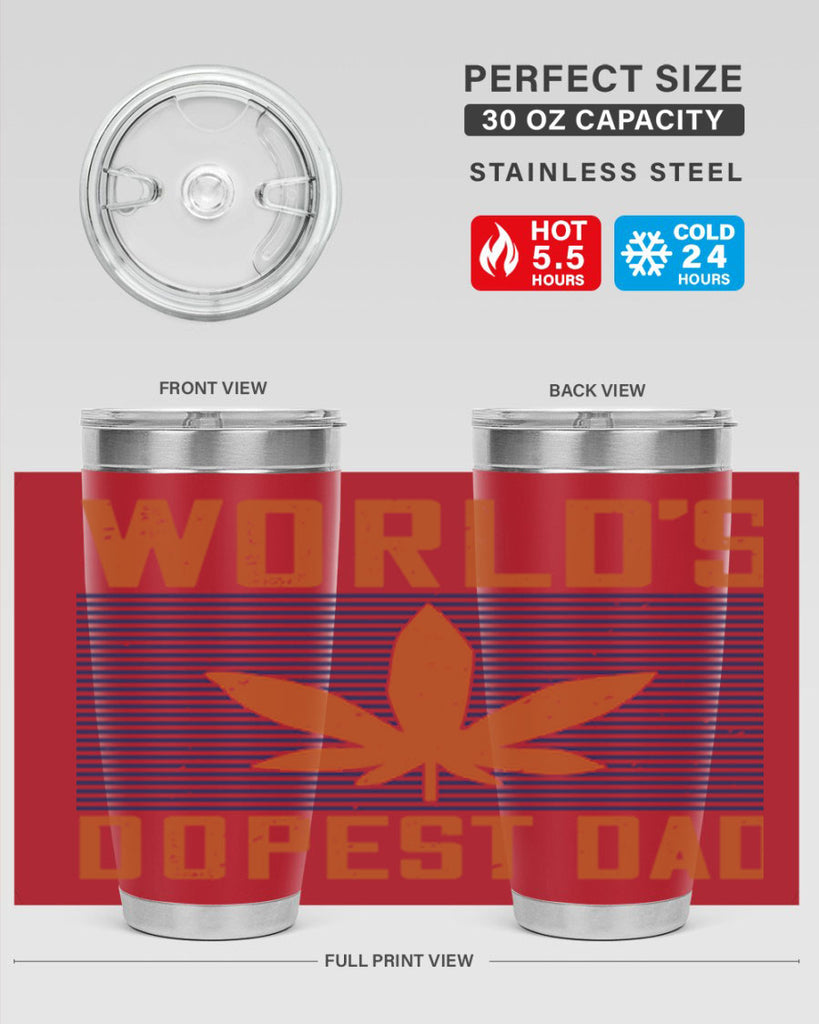 worlds dopest dad 148#- fathers day- Tumbler