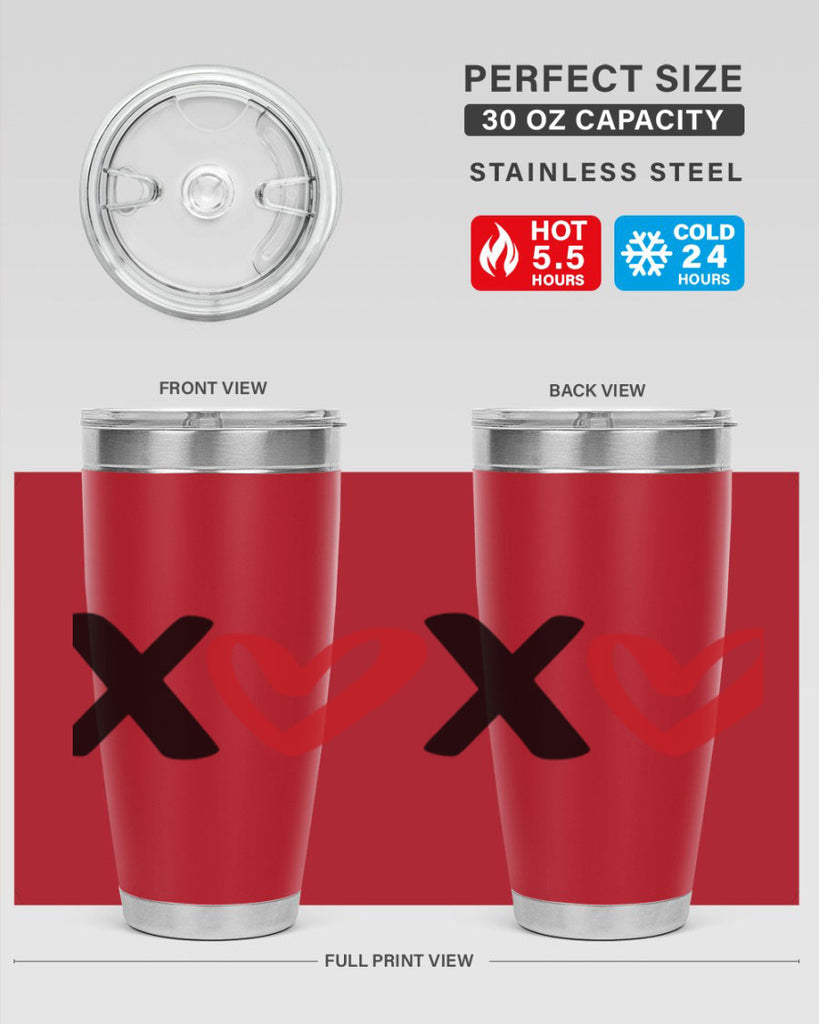 xoxo 12#- valentines day- Tumbler