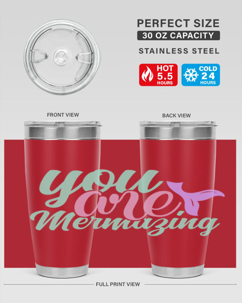 you are mermazing 9#- mermaid- Tumbler