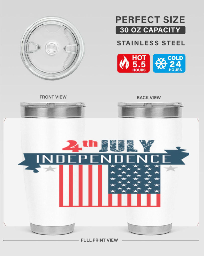 4th July Independent Style 65#- Fourt Of July- Tumbler