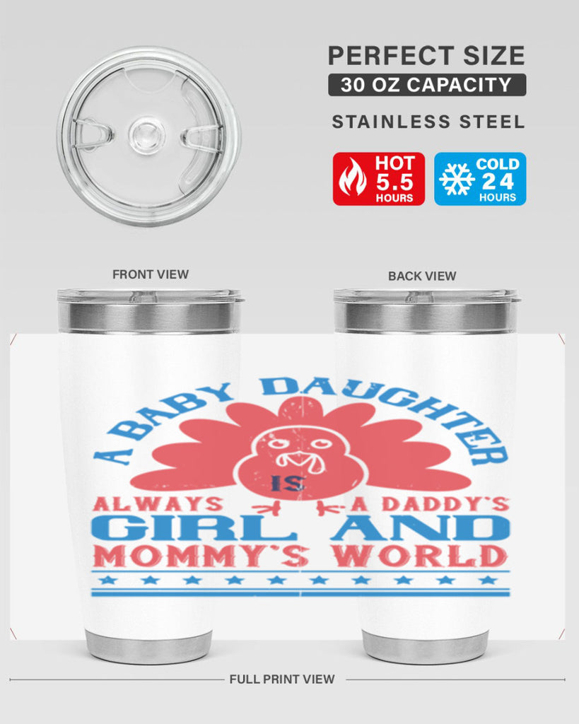 A baby daughter is always a Daddy’s girl and Mommy’s world Style 148#- baby- tumbler