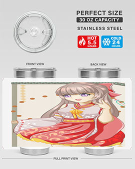 A beautiful and happy girl with kimono 104#- anime- Tumbler