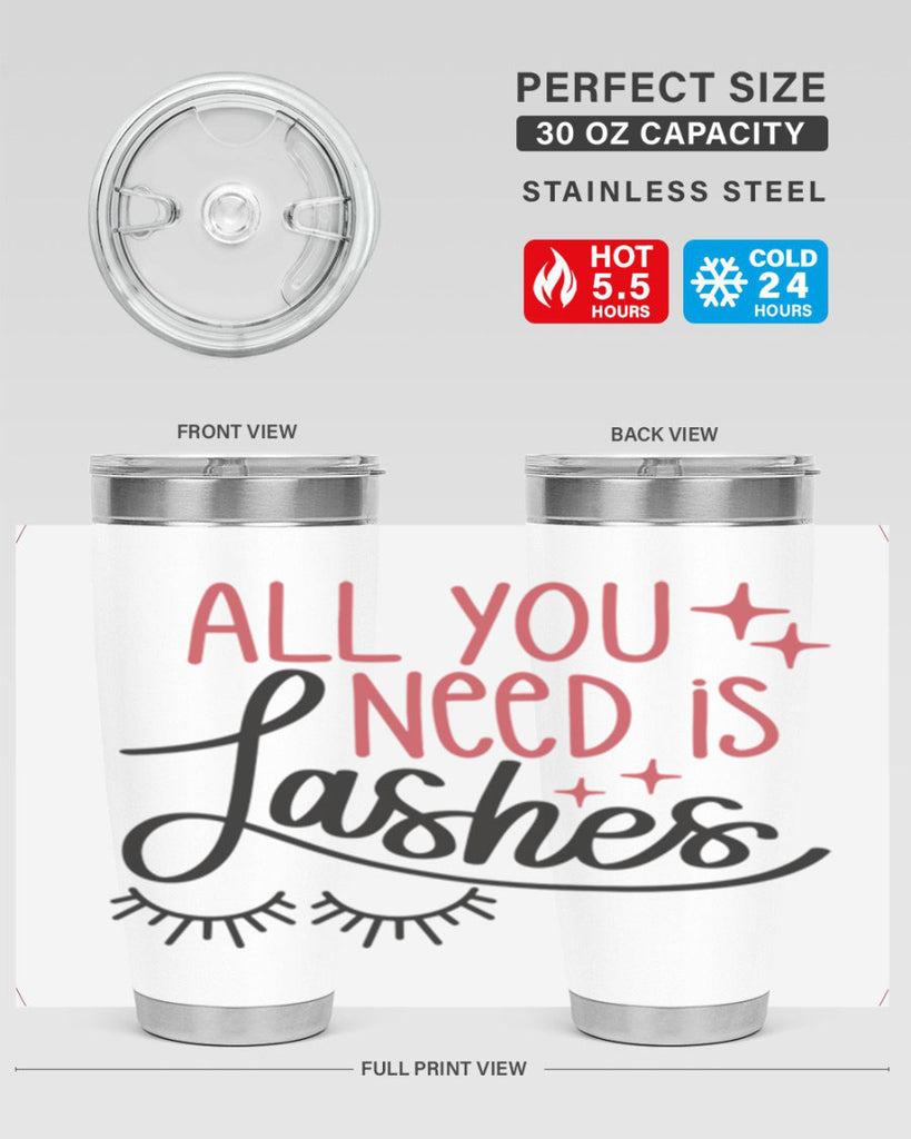 All You Need Is Lashes Style 146#- make up- Tumbler
