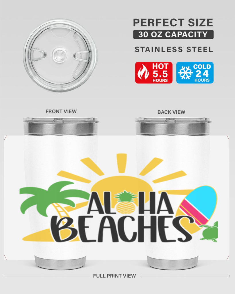 Aloha Beaches Style 55#- summer- Tumbler