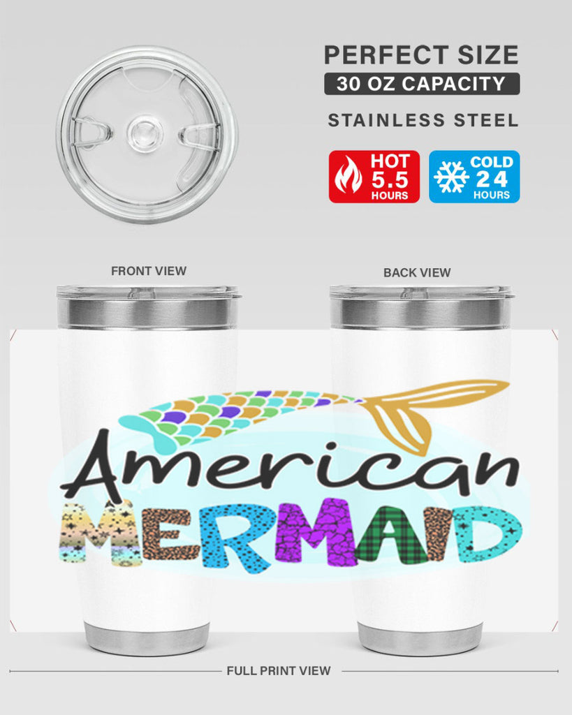American Mermaid 14#- mermaid- Tumbler