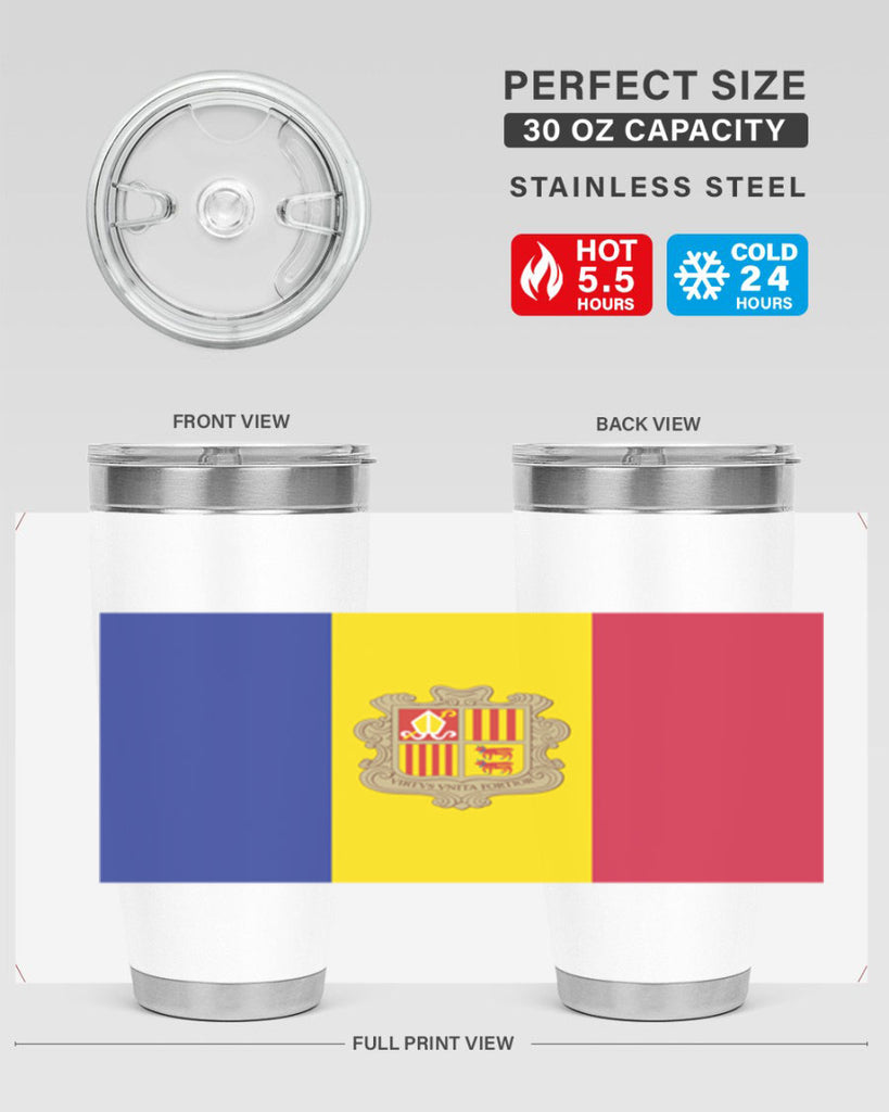 Andorra 194#- world flags- Tumbler