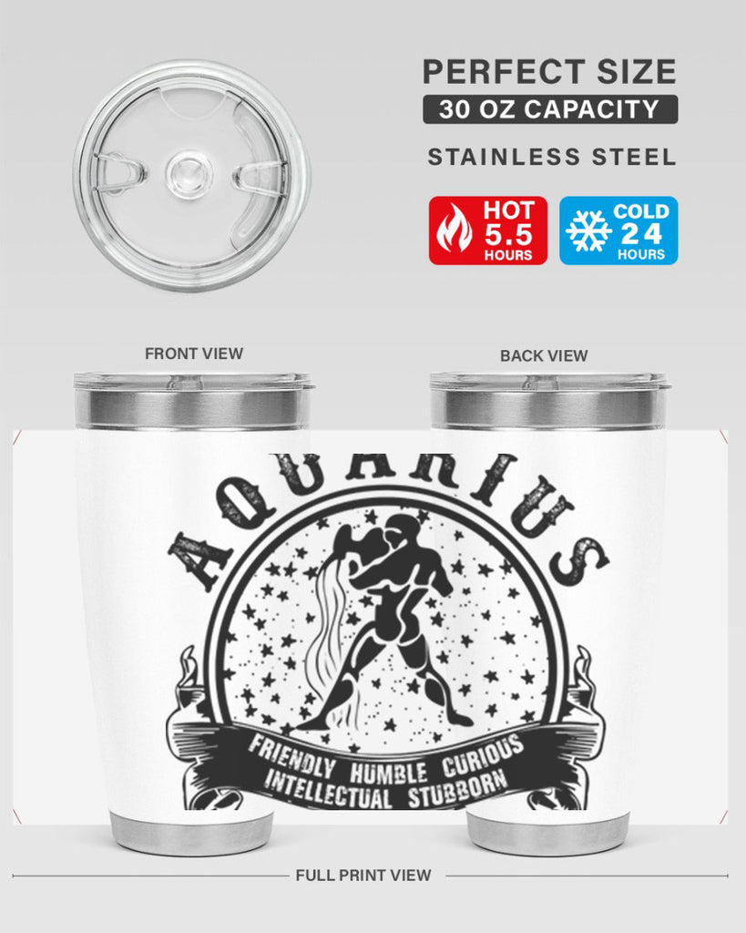 Aquarius 42#- zodiac- Tumbler
