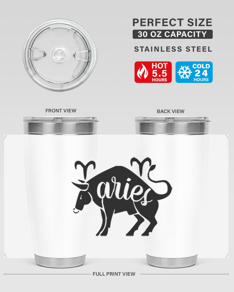 Aries 104#- zodiac- Tumbler