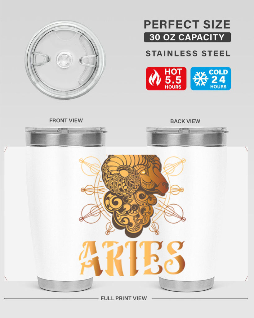 Aries 121#- zodiac- Tumbler