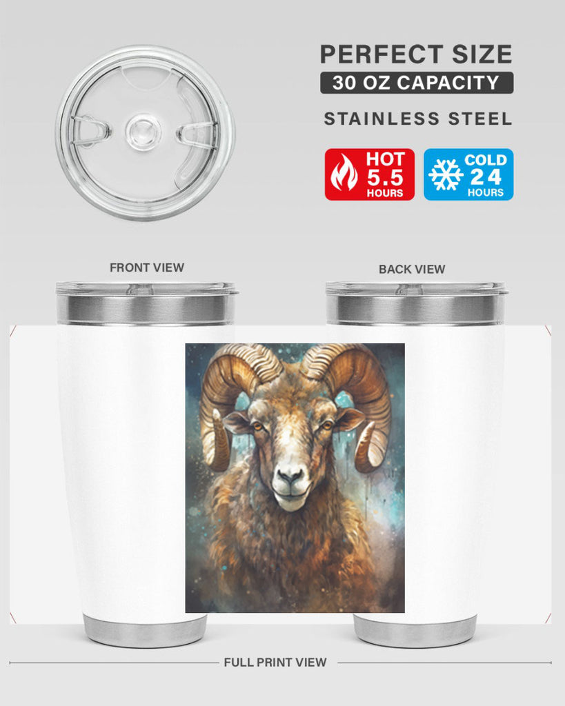 Aries 54#- zodiac- Tumbler