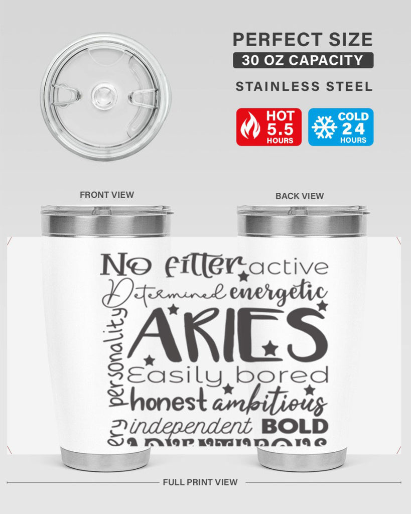 Aries 564#- zodiac- Tumbler