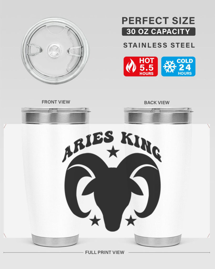 Aries king 110#- zodiac- Tumbler