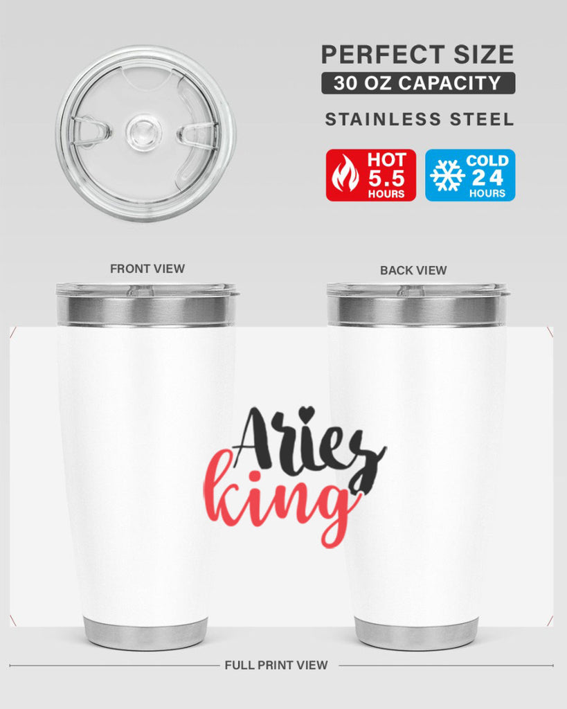 Aries king 96#- zodiac- Tumbler