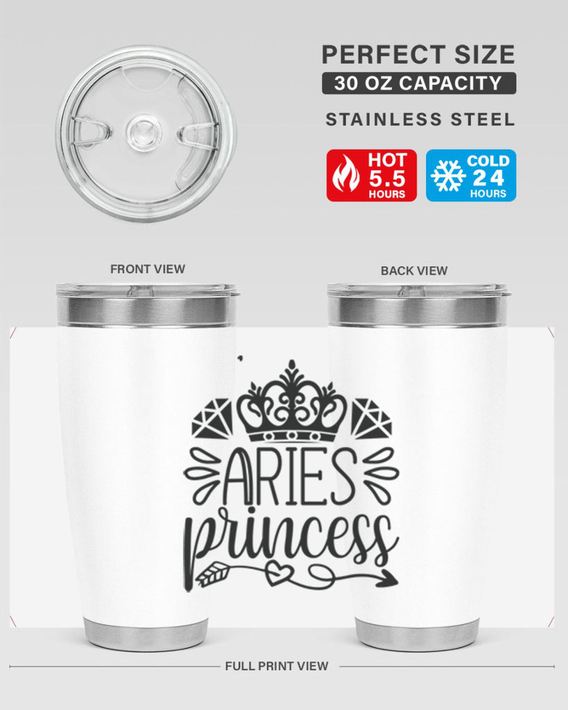 Aries princess 114#- zodiac- Tumbler