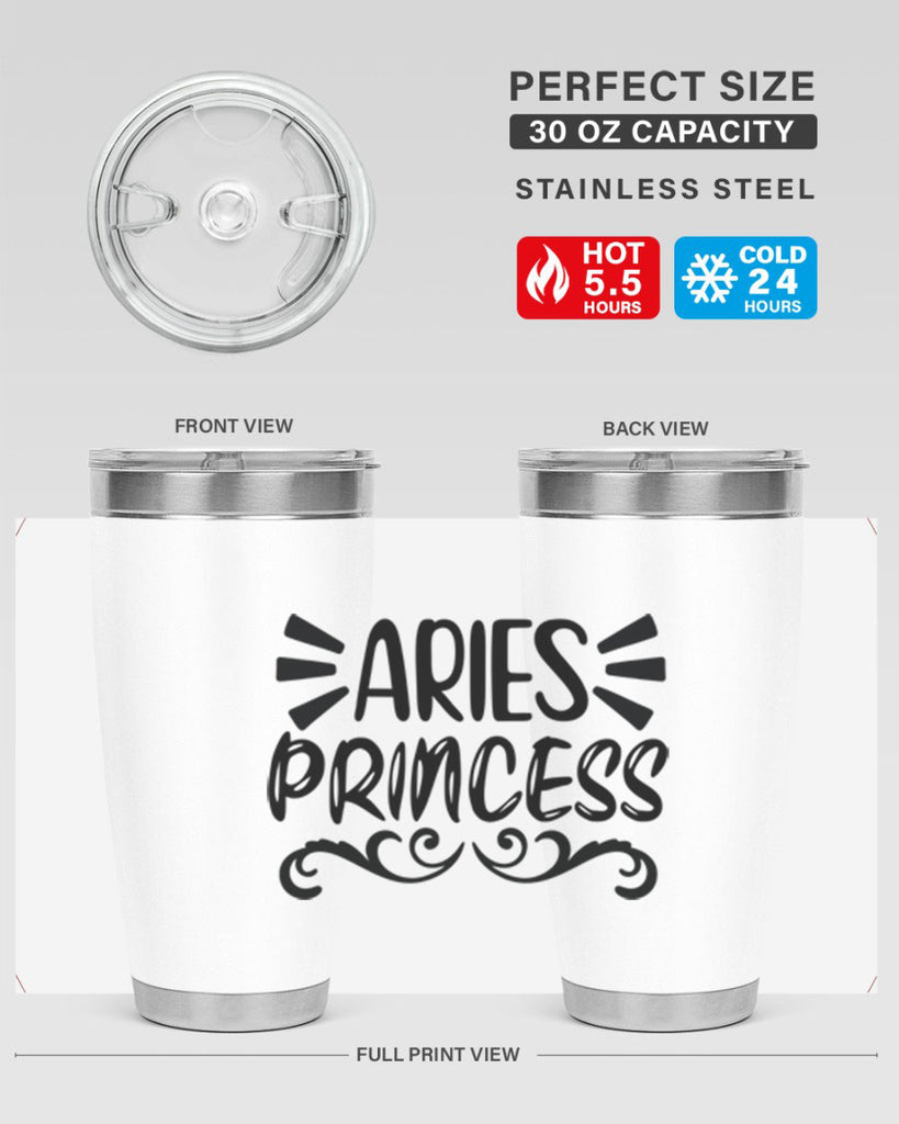 Aries princess 117#- zodiac- Tumbler