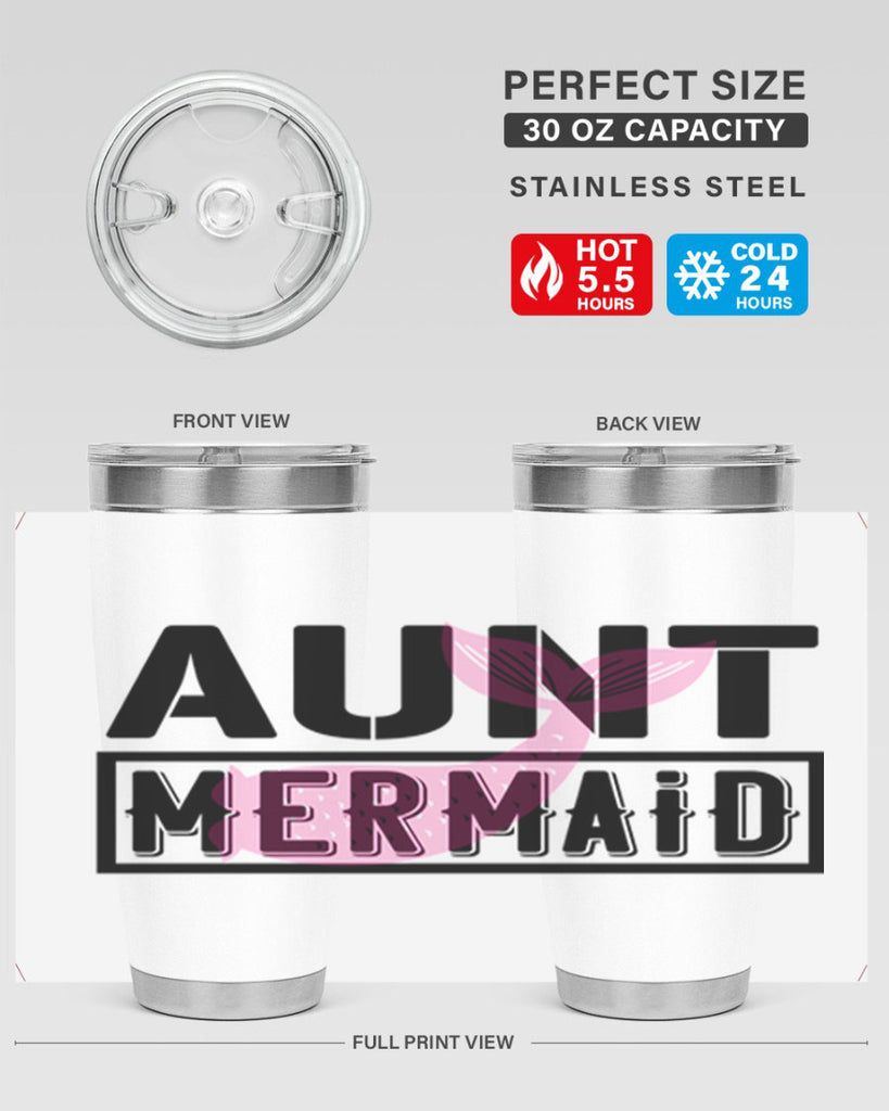Aunt mermaid 17#- mermaid- Tumbler