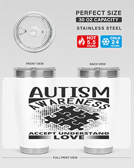 Autism awareness Style 43#- autism- Tumbler