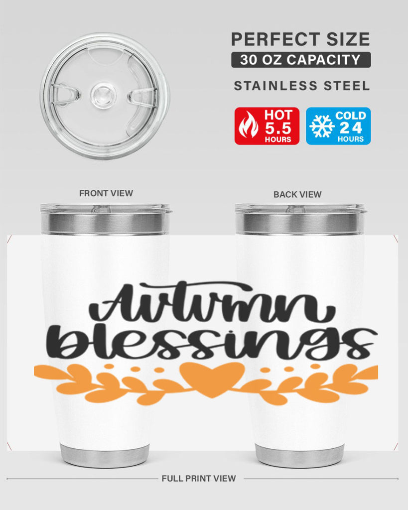 Autumn Blessings 472#- fall- Tumbler