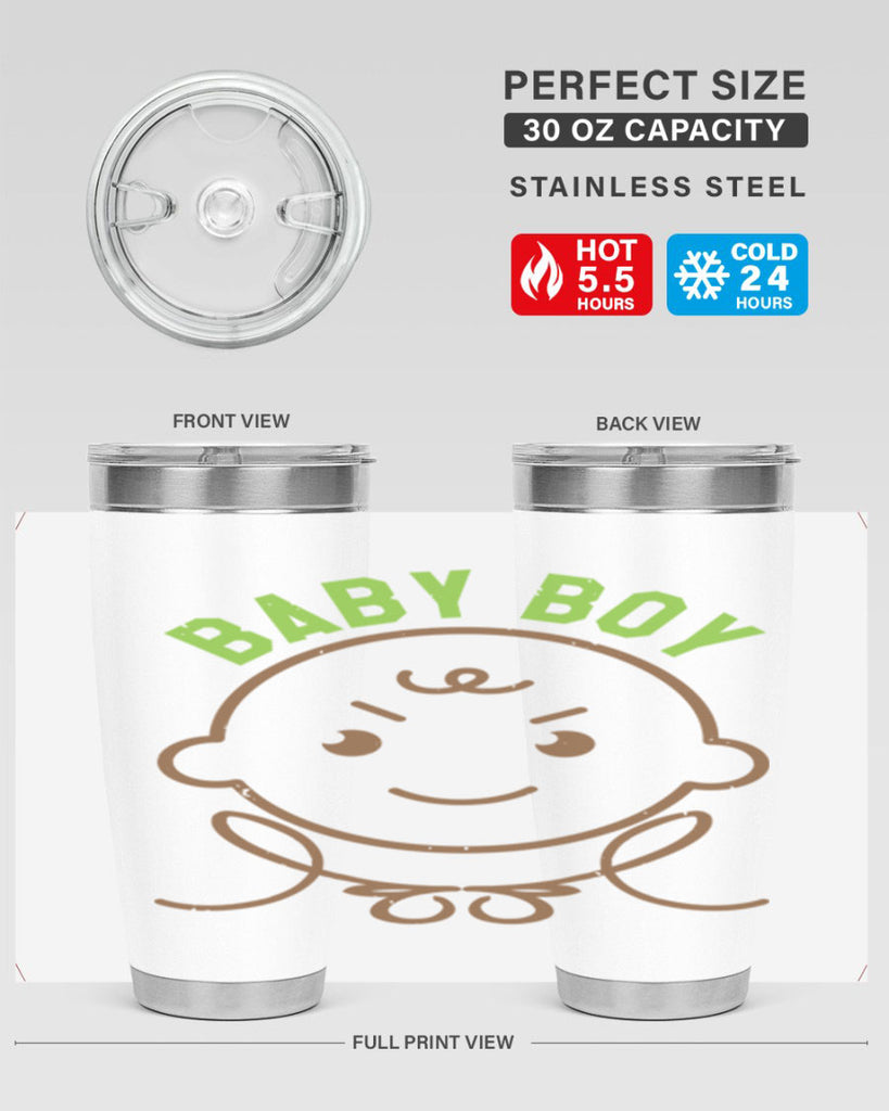 Baby Boy Style 4#- baby shower- tumbler