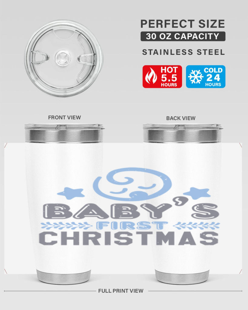 Baby First Christmas Style 2#- baby shower- tumbler