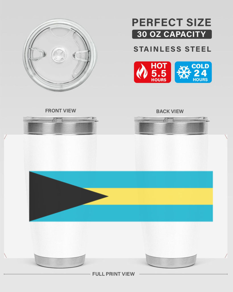 Bahamas 186#- world flags- Tumbler