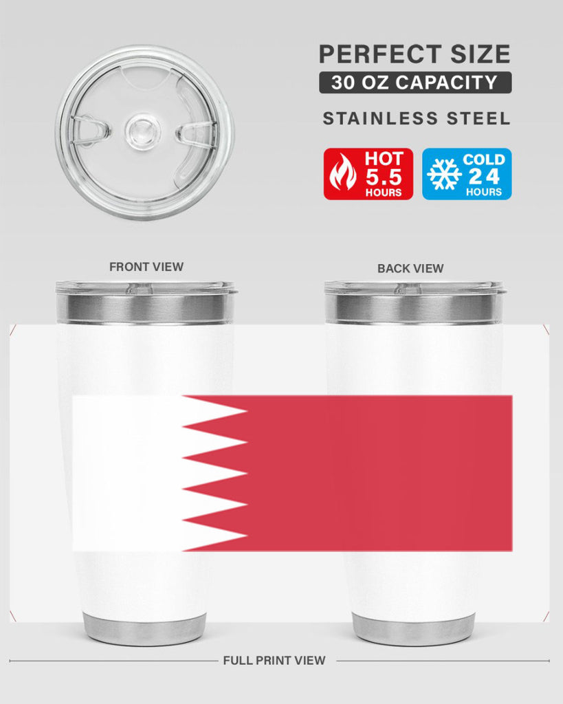 Bahrain 185#- world flags- Tumbler