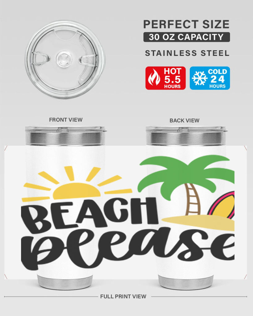 Beach Please Style 51#- summer- Tumbler