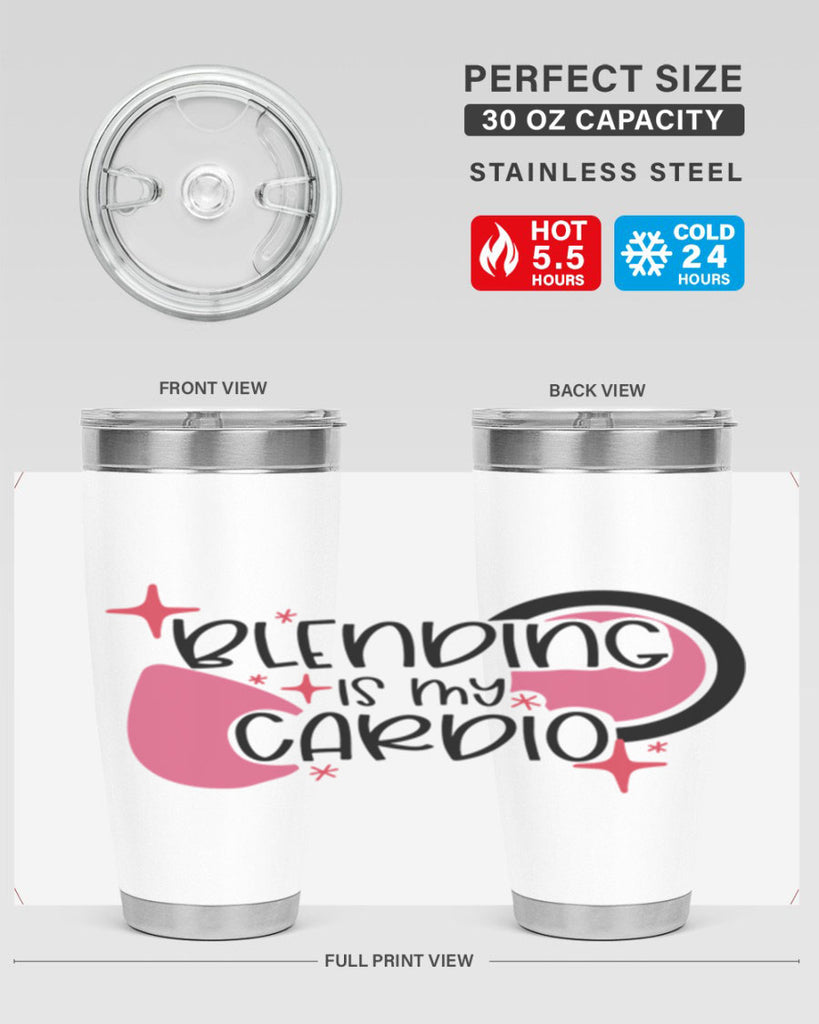 Blending Is My Cardio Style 128#- make up- Tumbler